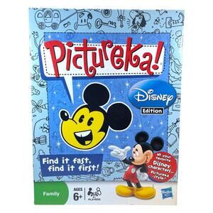 Pictureka Disney Edition Game Hasbro Complete Fast-Paced Seek & Find Excellent